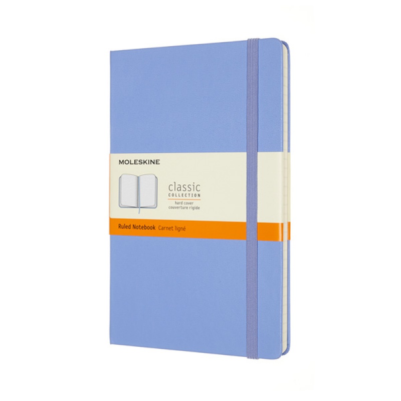 284626-289505-notes_moleskine_classic_l_13x21_cm_w_linie_t-800w Notes MOLESKINE Classic L (13x21 cm) w linie, twarda oprawa, hydrangea blue, 240 stron, niebieski - obrazek 1