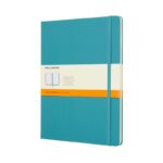 Notes MOLESKINE Classic XL (19x25 cm) w linie, twarda oprawa, reef blue, 192 strony, niebieski