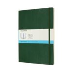 Notes MOLESKINE XL (19x25cm) w kropki, miękka oprawa, myrtle green, 192 strony, zielony