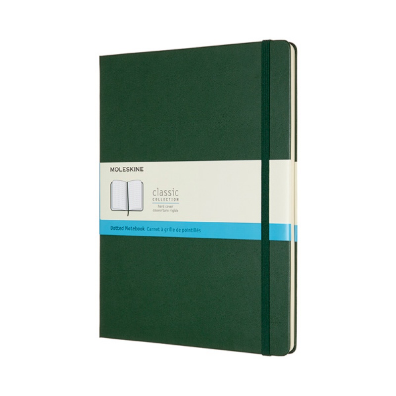 284917-289532-notes_moleskine_classic_xl_19x25cm_w_kropki_-800w Notes MOLESKINE Classic XL (19x25cm) w kropki, twarda oprawa, myrtle green, 192 strony, zielony - obrazek 1