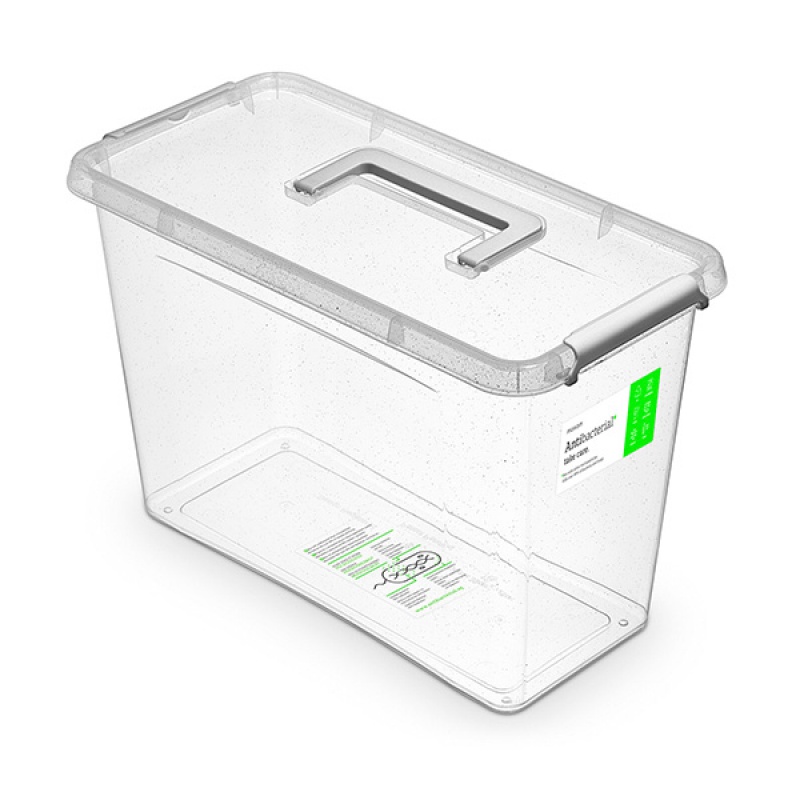 285561-290930-pojemnik_antybakteryjny_moxom_antibacterial_-800w Pojemnik antybakteryjny MOXOM Antibacterial, z rączką, 13l, transparentny (opakowanie 18 szt.) - obrazek 1