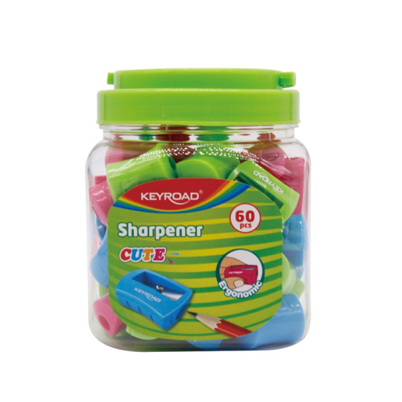 287737-297574-temperowka_keyroad_cute_plastikowa_pojedyncz-800w Temperówka KEYROAD Cute, plastikowa, pojedyncza, tuba, mix kolorów (opakowanie 60 szt.) - obrazek 1