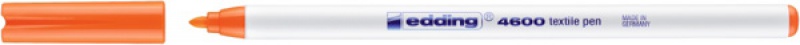 288668-301105-pisak_tekstylny_e_4600_edding_1_mm_pomarancz-800w Pisak tekstylny e-4600 EDDING, 1 mm, pomarańczowy neonowy (opakowanie 10 szt.) - obrazek 1