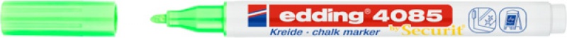 Marker kredowy e-4085 EDDING, 1-2 mm, neonowy zielony (opakowanie 10 szt.) - obrazek 1