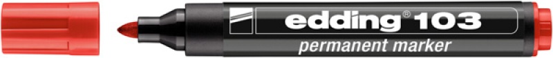 289149-301357-marker_permanentny_e_103_edding_czerwony-800w Marker permanentny e-103 EDDING, czerwony (opakowanie 10 szt.) - obrazek 1