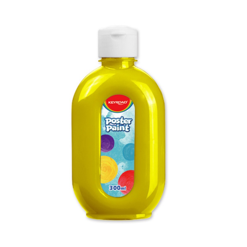 290344-306142-farba_plakatowa_keyroad_300ml_butelka_zolta-800w Farba plakatowa KEYROAD, 300ml, butelka, żółta - obrazek 1