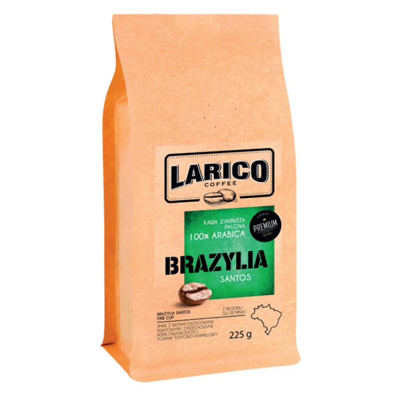 295588-322803-kawa_larico_brazylia_santos_ziarnista_225g-800w Kawa LARICO Brazylia Santos, ziarnista, 225g - obrazek 1