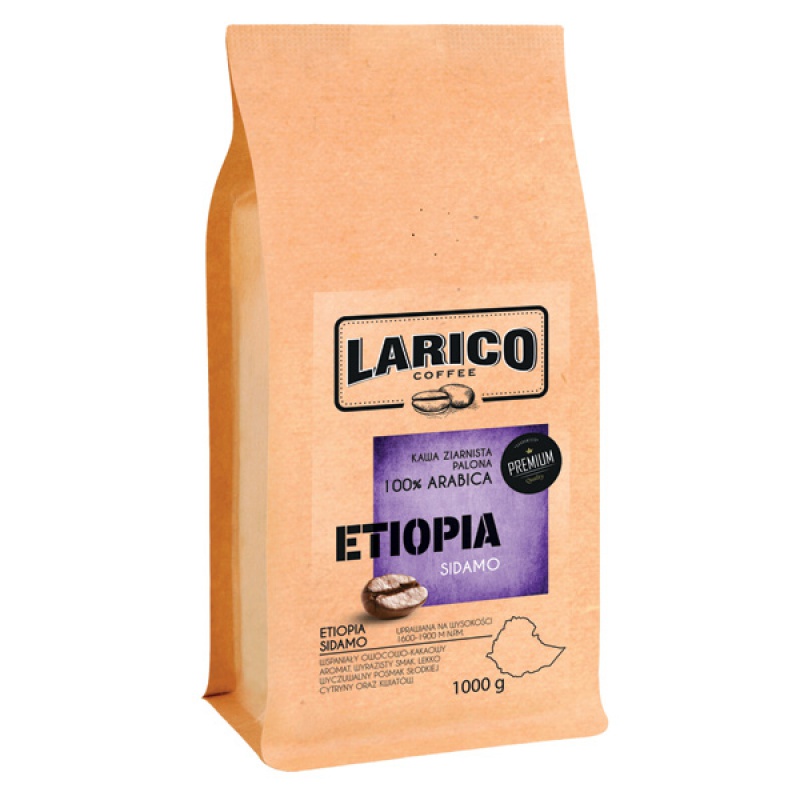 295611-322826-kawa_larico_etiopia_sidamo_ziarnista_1000g-800w Kawa LARICO Etiopia Sidamo, ziarnista, 1000g (opakowanie 3 szt.) - obrazek 1