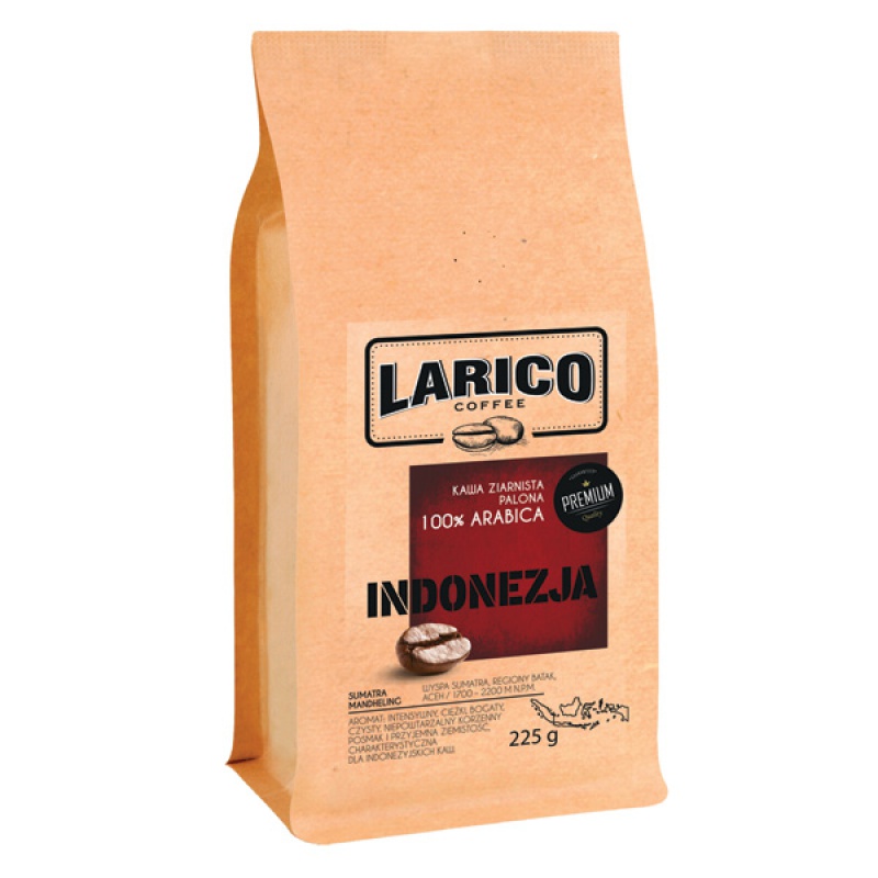 295618-322833-kawa_larico_indonezja_sumatra_ziarnista_225g-800w Kawa LARICO Indonezja Sumatra, ziarnista, 225g (opakowanie 8 szt.) - obrazek 1