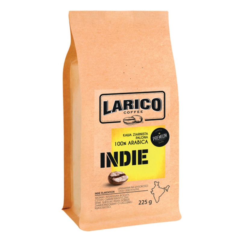 295620-322835-kawa_larico_indie_plantation_ziarnista_225g-800w Kawa LARICO Indie Plantation, ziarnista, 225g (opakowanie 8 szt.) - obrazek 1