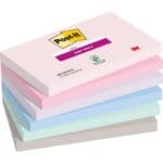 Karteczki samoprzylepne Post-it® Super Sticky, SOULFUL, 76x127mm, 6x90 kart.