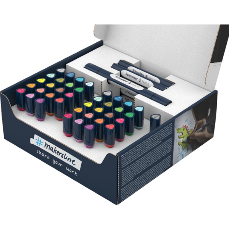 304576-339224-zestaw_markerow_podwojnych_schneider_paint_i-800w Zestaw markerów podwójnych SCHNEIDER Paint-It 040 Twinmarker, 52 szt., mix kolorów - obrazek 1