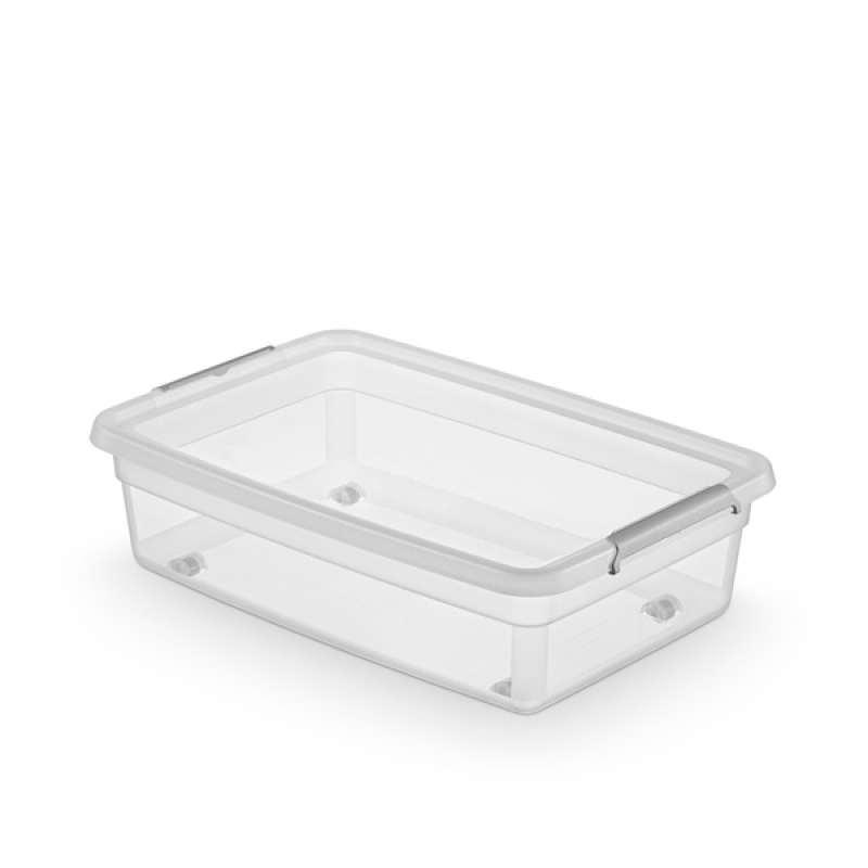 305014-339683-pojemnik_do_przechowywania_moxom_basestore_b-800w Pojemnik do przechowywania MOXOM Basestore Bedroller, 29l, na kółkach, z klipsem, transparentny - obrazek 1