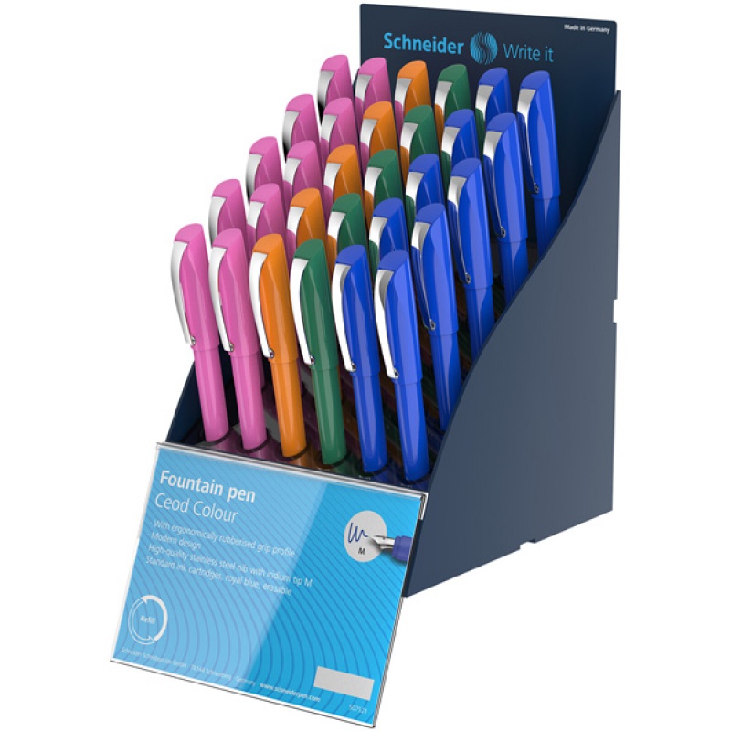 308498-342465-sis_display_pior_wiecznych_schneider_ceod_co-800w SIS Display piór wiecznych SCHNEIDER Ceod Colour, M, 30 szt., mix kolorów - obrazek 1