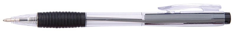 309443-343074-dlugopis_automatyczny_office_products_0_7mm_-800w Długopis automatyczny OFFICE PRODUCTS, 0,7mm, zawieszka, czarny - obrazek 1
