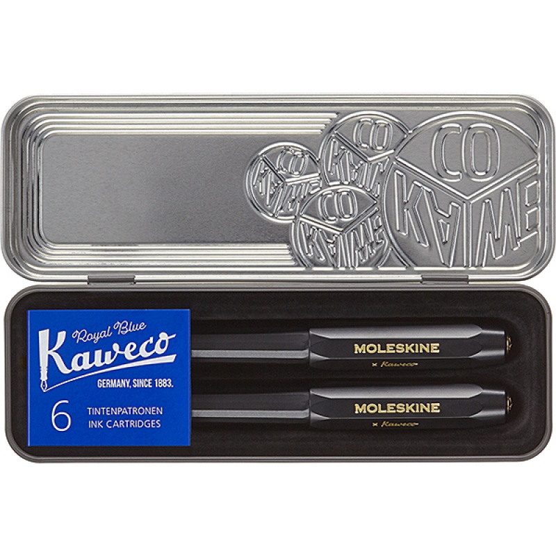310896-344433-kaweco_x_moleskine_zestaw_prezentowy_czarny-800w KAWECO X MOLESKINE zestaw prezentowy, czarny - obrazek 1