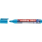 Marker do tablic e-360 EDDING, 1,5-3mm, błękitny (opakowanie 10 szt.)