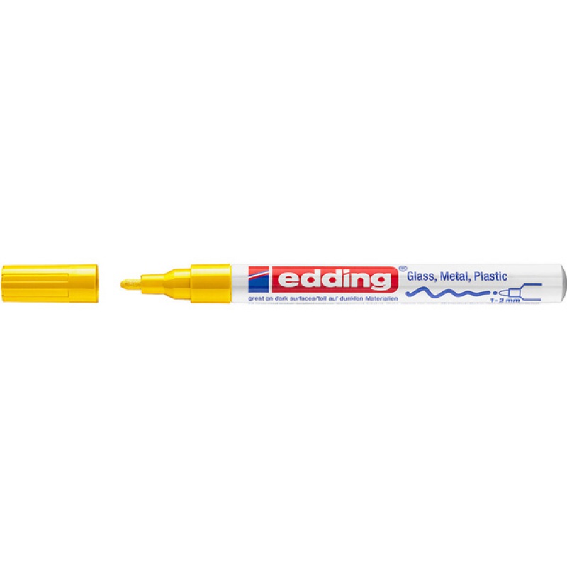 315454-343057-marker_olejowy_polyskujacy_e_751_edding_1_2_-800w Marker olejowy połyskujący e-751 EDDING, 1-2 mm, żółty (opakowanie 10 szt.) - obrazek 1