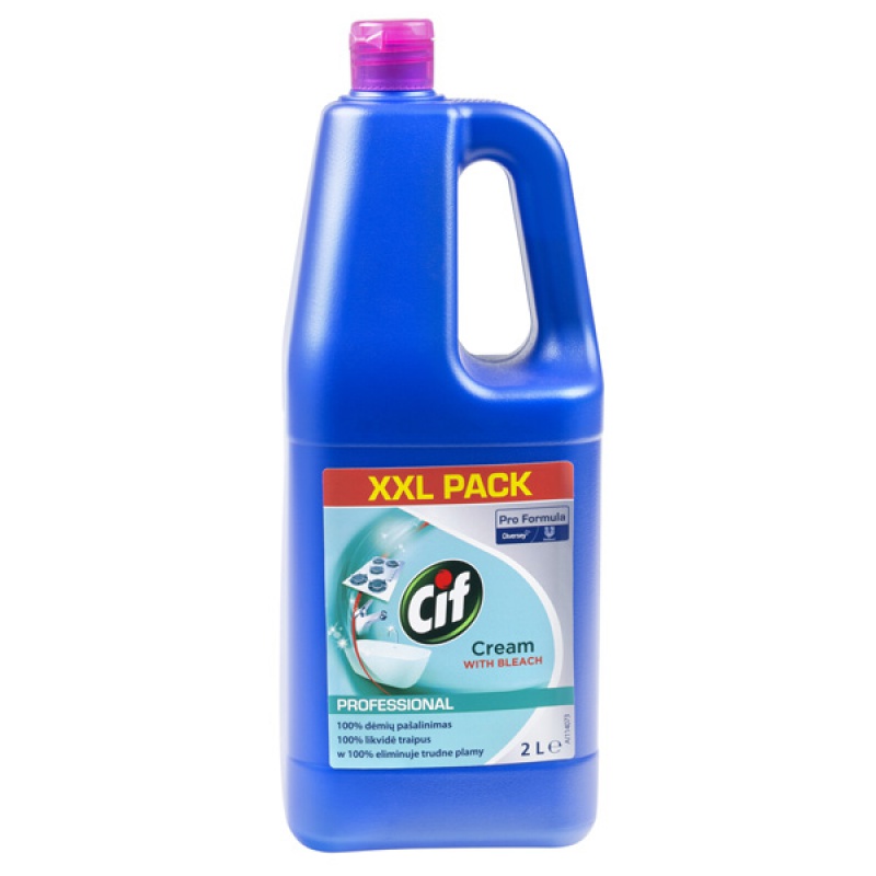 315786-72082-mleczko_do_czyszczenia_cif_diversey_cream_z_w-800w Mleczko do czyszczenia CIF Diversey Cream, z wybielaczem, 2l - obrazek 1