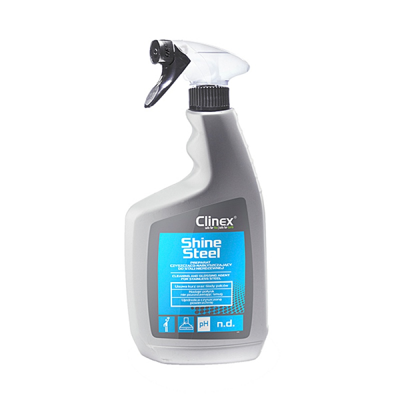 315841-20508-preparat_czyszczaco_nablyszczajacy_clinex_shi-800w Preparat CLINEX Shine Steel, czyszcząco-nabłyszczający, do stali nierdzewnej, 650ml - obrazek 1