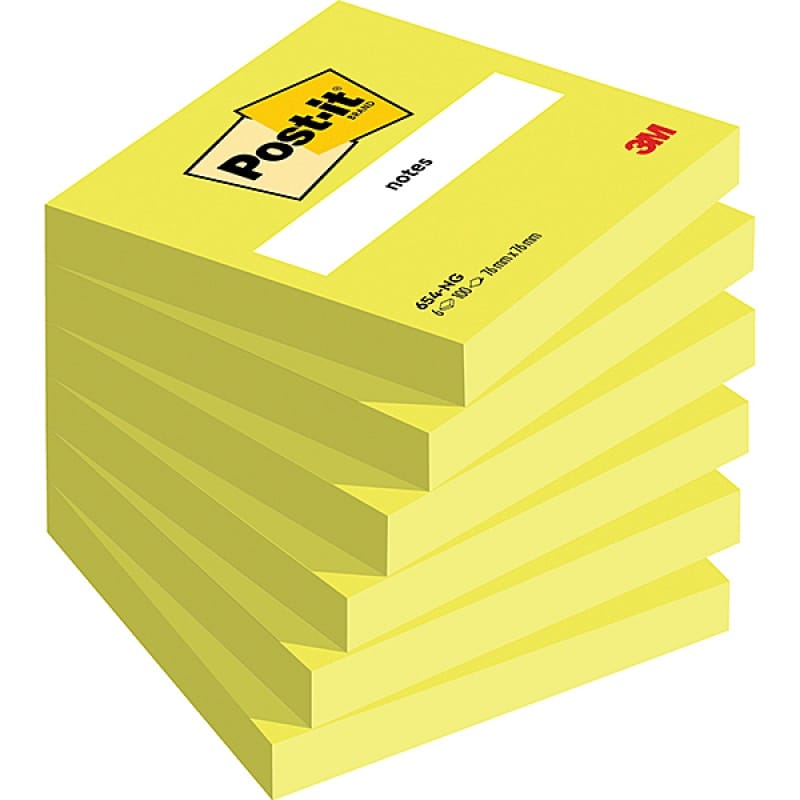 317050-72823-karteczki_samoprzylepne_post_it_654n_76x76mm_-800w Karteczki samoprzylepne POST-IT® (654N), 76x76mm, 1x100 kart., jaskrawy zielony - obrazek 1