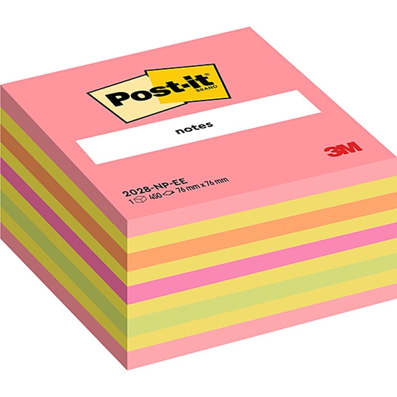 317076-156667-kostka_samoprzylepna_post_it_2028_np_76x76mm-800w Kostka samoprzylepna POST-IT® (2028-NP), 76x76mm, 1x450 kart., cukierkowa różowa - obrazek 1