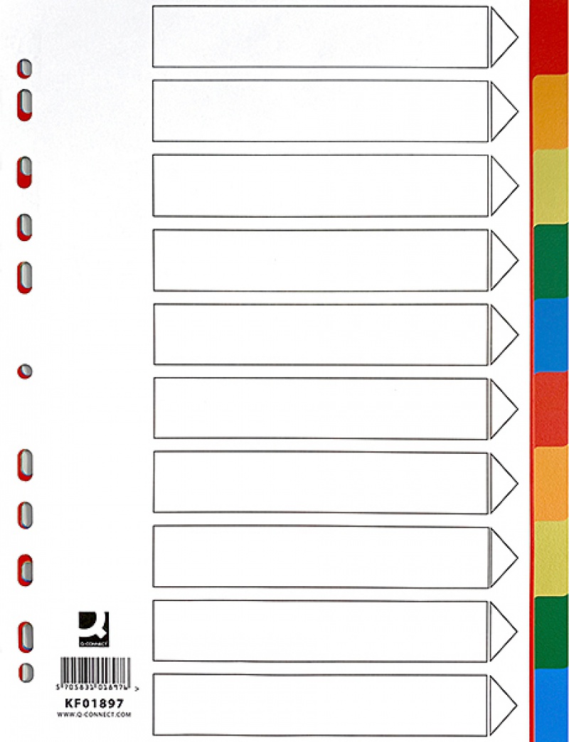 317825-348098-przekladki_q_connect_pp_a4_230x297mm_10_1_ka-800w Przekładki Q-CONNECT, PP, A4, 225x297mm, 10+1 kart, mix kolorów - obrazek 1