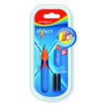 Pióro wieczne KEYROAD exact, mini, 2 niebieskie naboje gratis, blister, mix kolorów