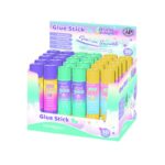 Klej w sztyfcie KEYROAD Pastel, PVP, 9g, kolorowy, display (opakowanie 30 szt.)