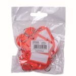 Zawieszki na klucze OFFICE PRODUCTS, 50x20mm, 10szt., czerwone