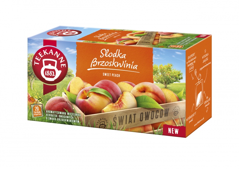 323175-349373-herbata_teekanne_world_of_fruits_slodka_brzo-800w Herbata TEEKANNE World of Fruits, Słodka Brzoskwinia, 20 kopert - obrazek 1