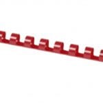 Grzbiety do bindowania OFFICE PRODUCTS, A4, 12mm (95 kartek), 100 szt., czerwone