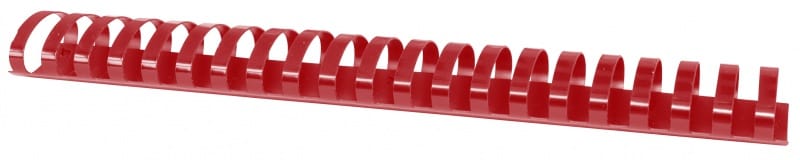 Grzbiety do bindowania OFFICE PRODUCTS, A4, 45mm (440 kartek), 50 szt., czerwone - obrazek 1