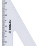Ekierka DONAU, mała, 12cm, 60°, transparentna (opakowanie 50 szt.)
