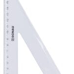 Ekierka DONAU, duża, 19cm, 60°, transparentna (opakowanie 50 szt.)