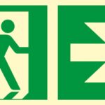 Znak TDC, Kierunek do wyjścia ewakuacyjnego – w prawo 1
