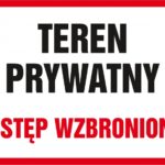 Znak TDC, Teren prywatny wstęp wzbroniony