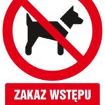 Znak TDC, Zakaz wstępu ze zwierzętami