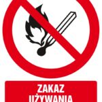 Znak TDC, Zakaz używania otwartego ognia