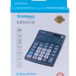 Kalkulator biurowy DONAU TECH OFFICE, CI-CMB1201BK, 12-cyfr. wyświetlacz, wym. 137x101x30mm, czarny