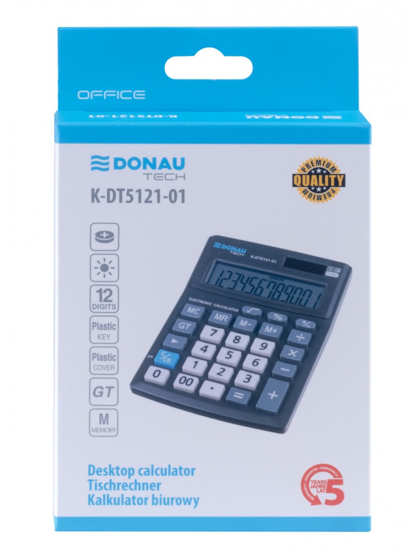 327105-349975-kalkulator_biurowy_donau_tech_office_12_cyfr-800w Kalkulator biurowy DONAU TECH OFFICE, CI-CMB1201BK, 12-cyfr. wyświetlacz, wym. 137x101x30mm, czarny - obrazek 1
