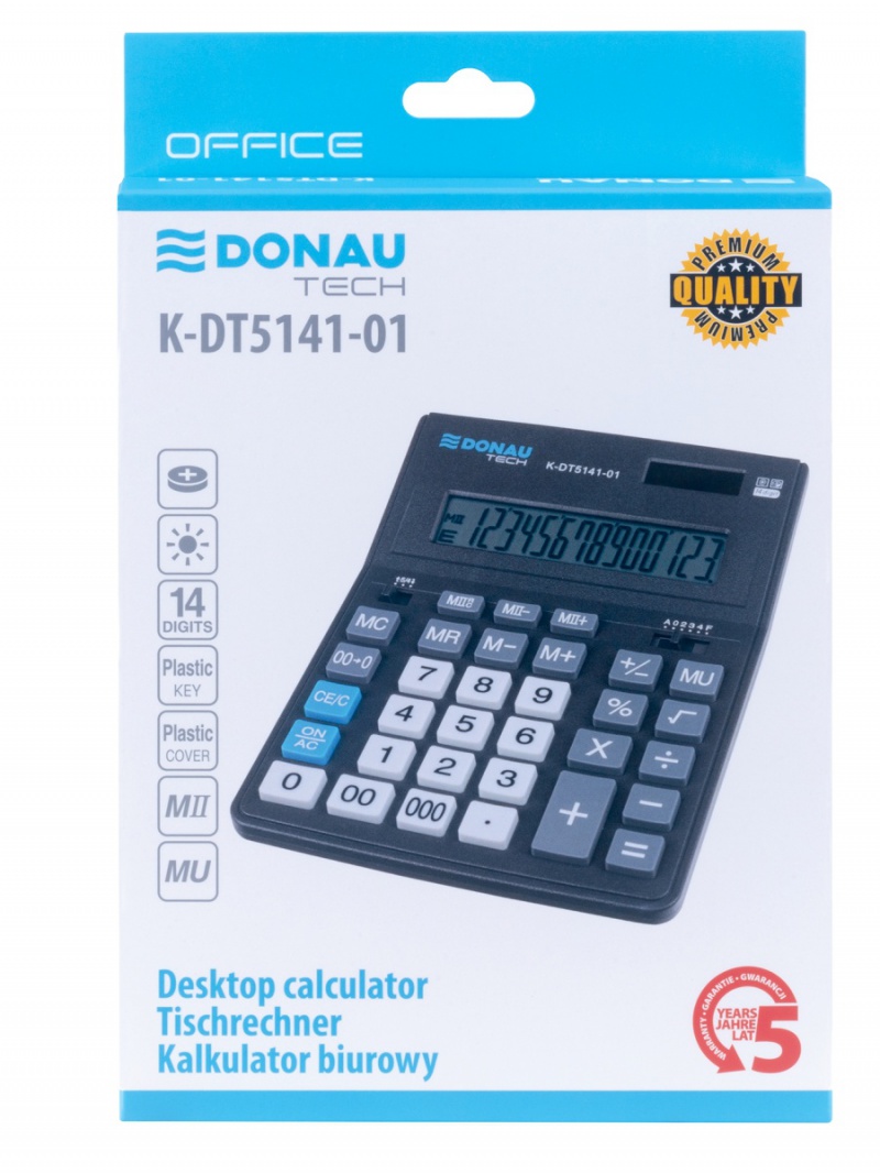 327112-349977-kalkulator_biurowy_donau_tech_office_14_cyfr-800w Kalkulator biurowy DONAU TECH OFFICE, CI-CDB1401BK, 14-cyfr. wyświetlacz, wym. 201x155x35mm, czarny - obrazek 1