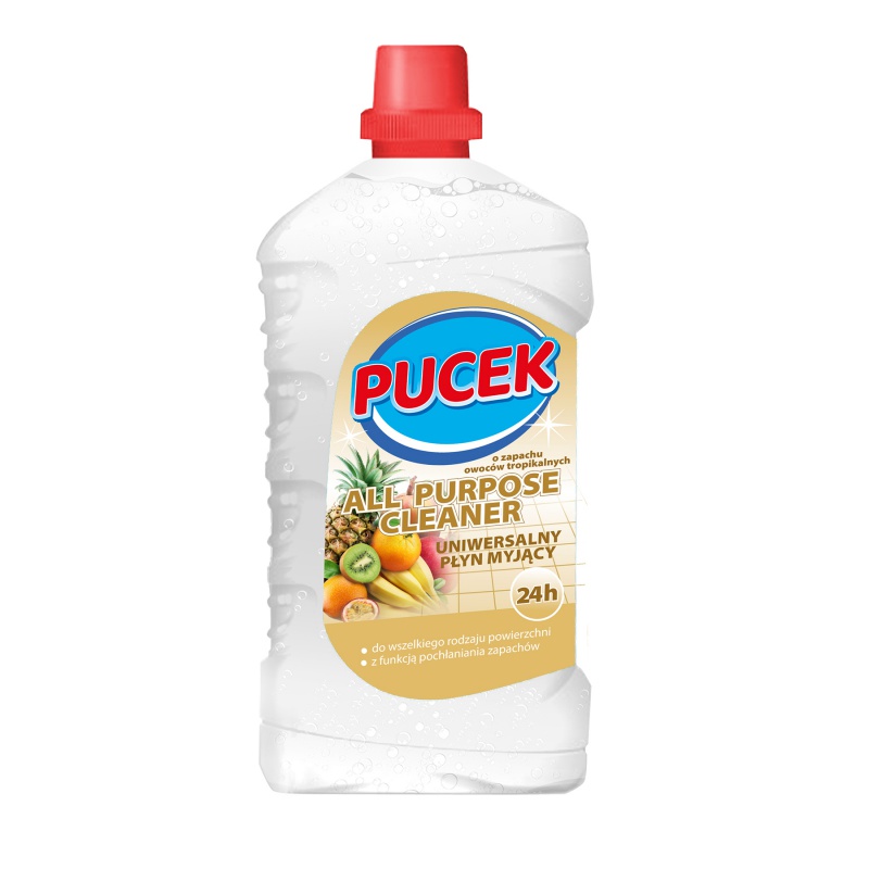 327497-357238-uniwersalny_plyn_myjacy_pucek_o_zapachu_egzo-800w Uniwersalny płyn myjący PUCEK, o zapachu egzotycznych owoców, 1000 ml - obrazek 1