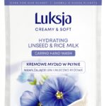 Kremowe mydło w płynie LUKSJA, len, zapas 900ml