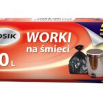 Worki na śmieci GROSIK, HDPE, 20l, 50 szt., czarne