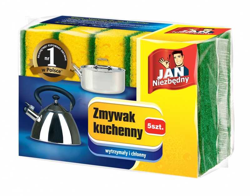 328695-358369-zmywak_jan_niezbedny_5_szt_zolty-800w Zmywak JAN NIEZBĘDNY, 5 szt., żółty - obrazek 1