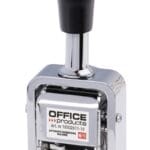 Numerator automatyczny OFFICE PRODUCTS, 6 cyfr, wys. liczb 4,5mm, srebrny