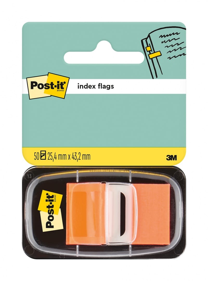 334258-19923-zakladki_indeksujace_post_it_680_4_pp_25_4x43-800w Zakładki indeksujące POST-IT® (680-4), PP, 25,4x43,2mm, 50 kart., pomarańczowe - obrazek 1