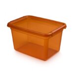 Pojemnik do przechowywania MOXOM BaseStore Color, 15l, amber, transparentny pomarańczowy