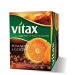 Herbata VITAX owocowo-ziołowa, pomarańcza i goździki, 15 kopert